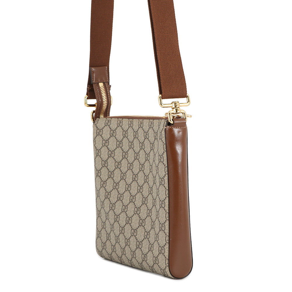 GUCCI GG Supreme messenger bag Brown/Beige681021 GG Supreme Leather