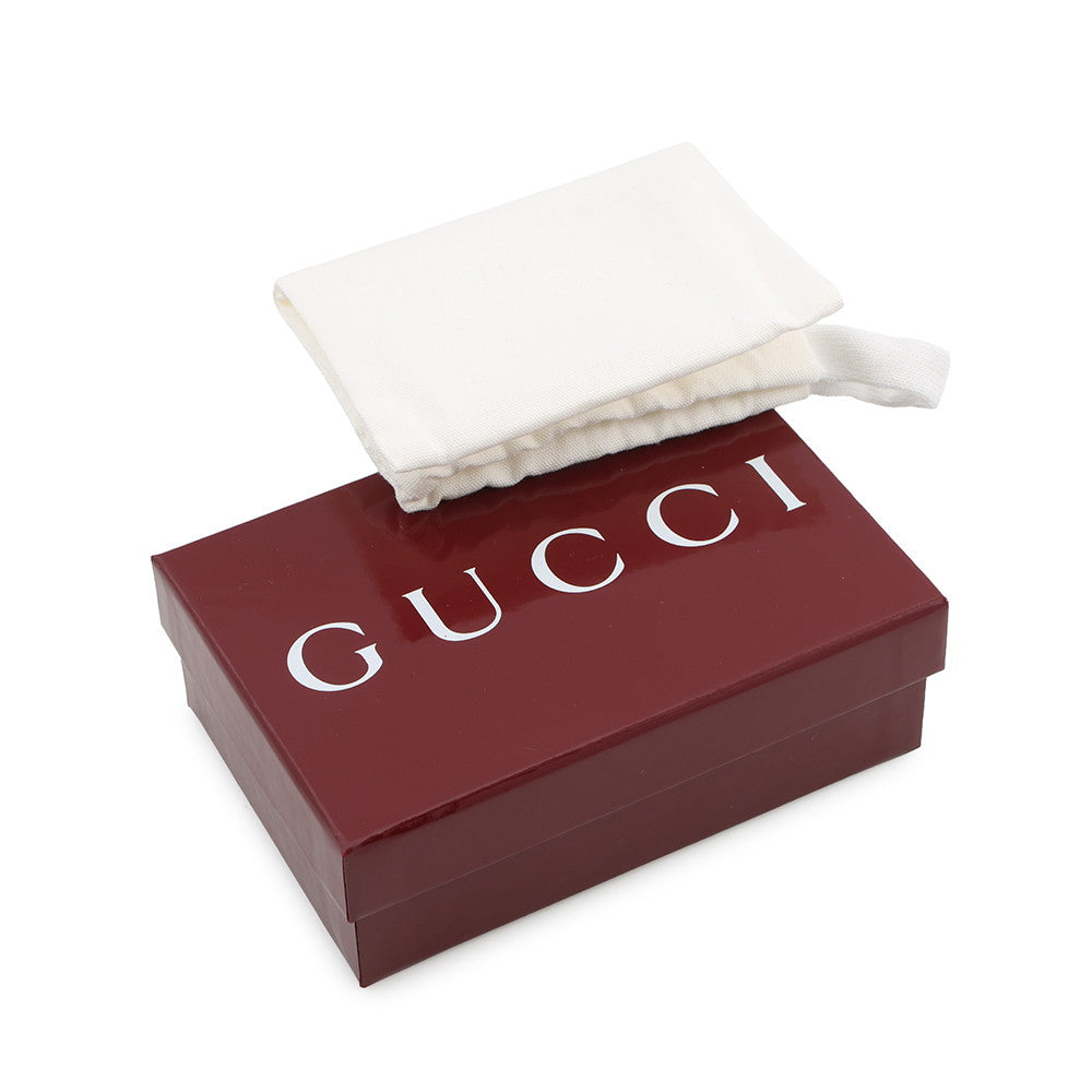 GUCCI GG Emblem GG Fabric Card Case Brown818956 Leather/GG Supreme