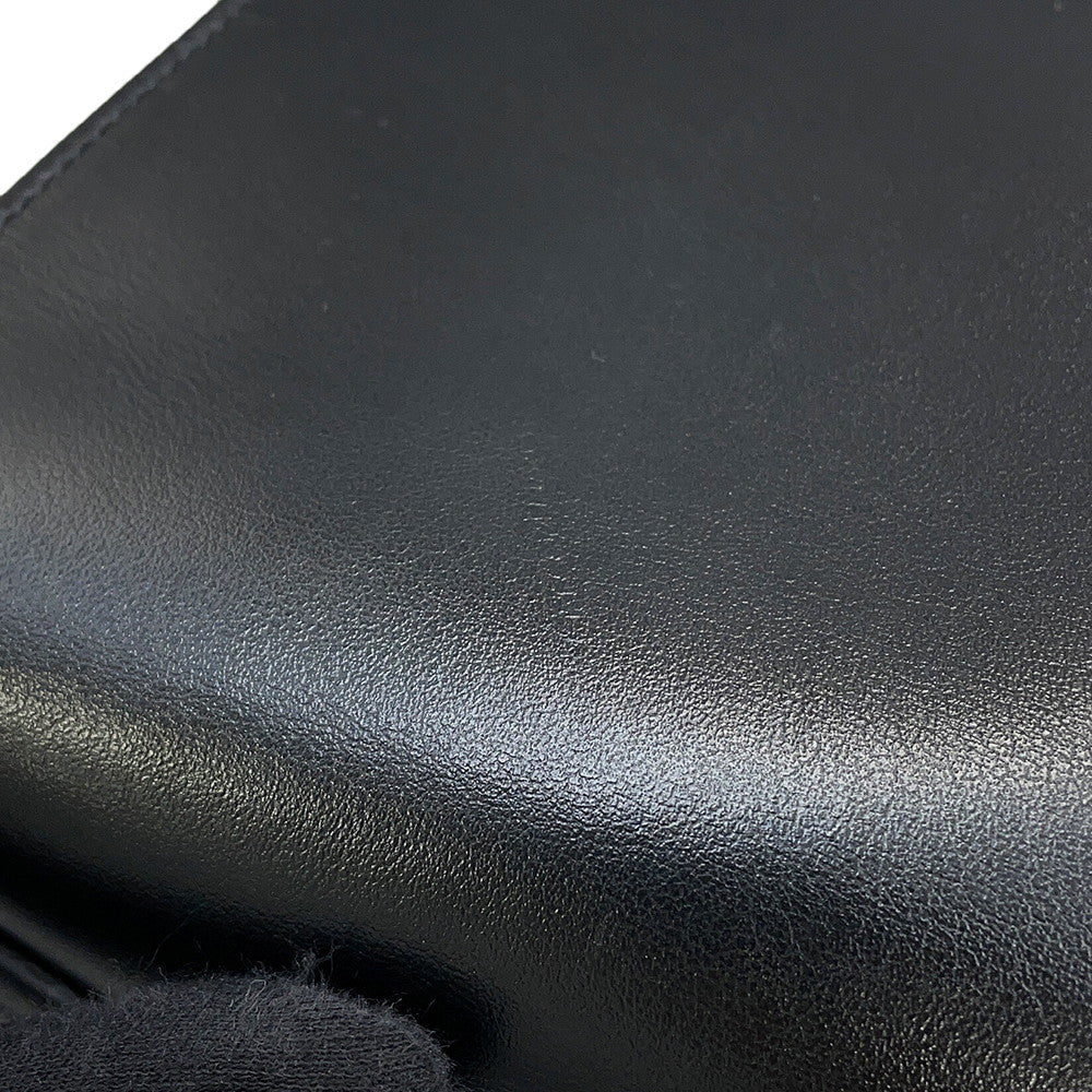 PRADA Triangle Logo Tote Bag Black1BA332 Leather