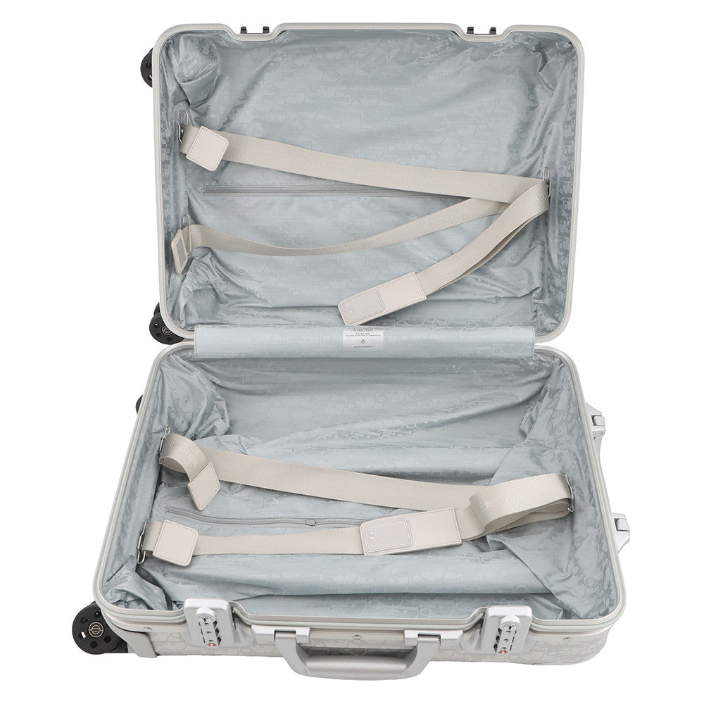 Dior Rimowa Collaboration Cabin Suitcase Oblique Carry-on Silver1DRTR002YWZ_H03E Aluminium