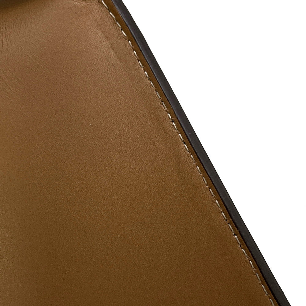 FENDI Peekaboo I See You Zucca Forty 8 Camel/Brown7VA566 Leather Canvas
