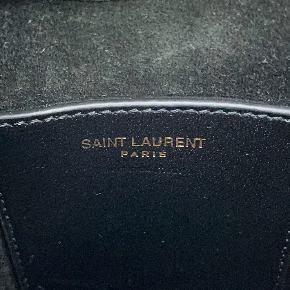 SAINT LAURENT PARIS Mini Vertical Shoulder Bag Black735214 Leather