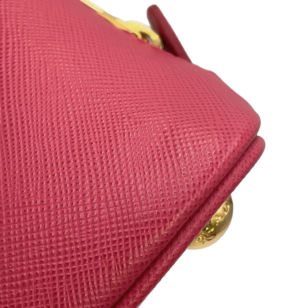 PRADA Saffiano Leather 2-Way Mini Handbag Pink1BH851 Leather