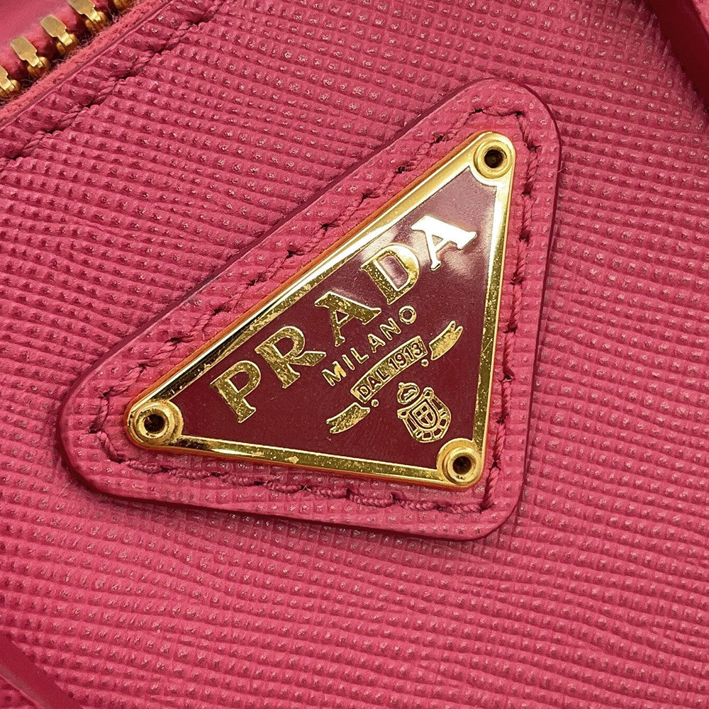 PRADA Saffiano Leather 2-Way Mini Handbag Pink1BH851 Leather