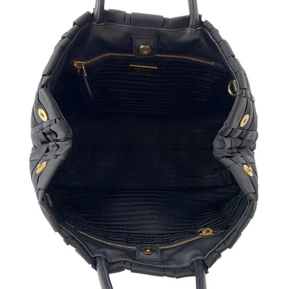 PRADA Tessuto 2-Way Handbag BlackBN1653 Nylon