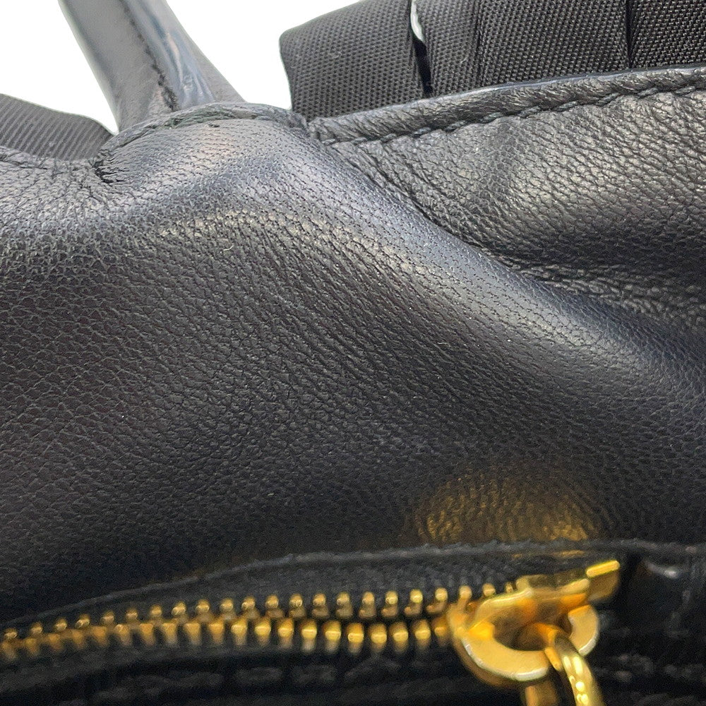 PRADA Tessuto 2-Way Handbag BlackBN1653 Nylon