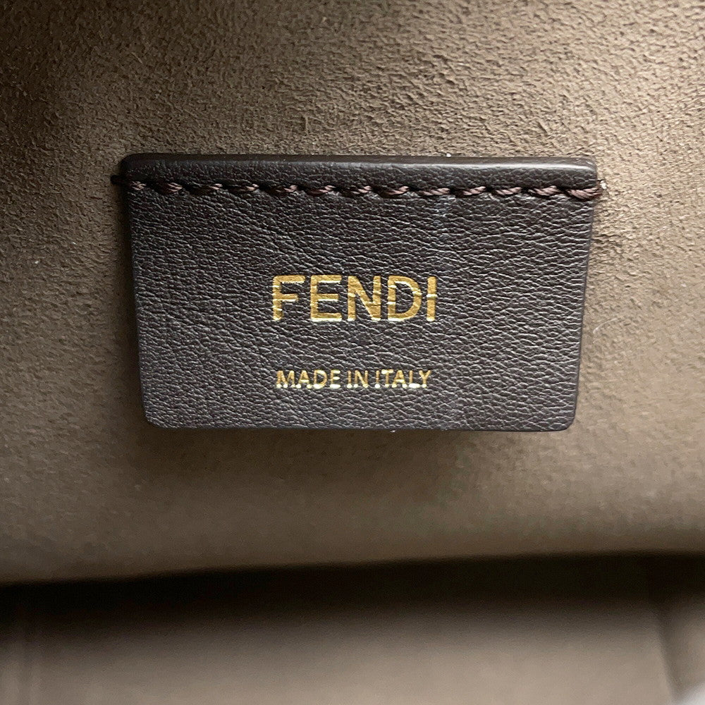 FENDI Montresor 2WAY Bag Beige8BS010 Leather Size Mini