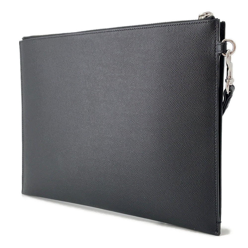 SAINT LAURENT PARIS Saint Laurent Paris Zip Tablet Holder Black683865 Leather