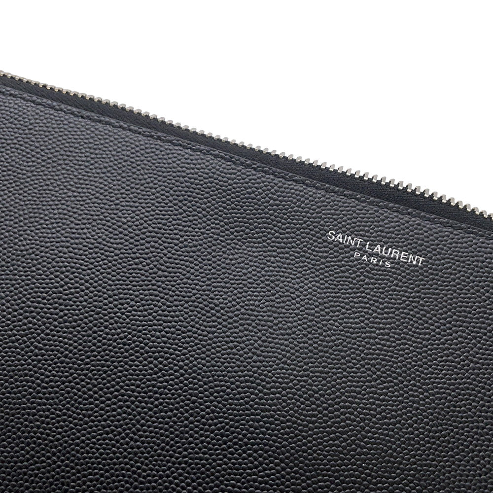 SAINT LAURENT PARIS Saint Laurent Paris Zip Tablet Holder Black683865 Leather