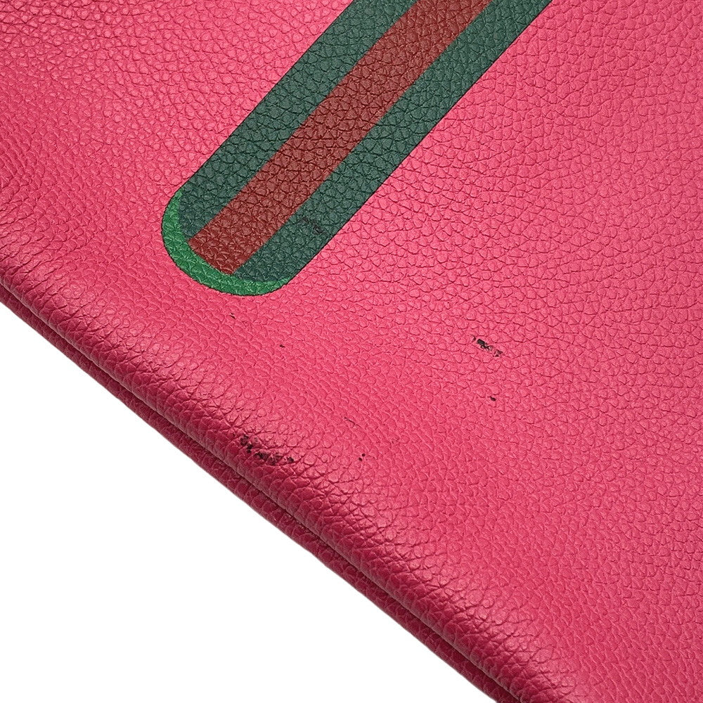 GUCCI Drawstring Backpack Pink523586 Leather