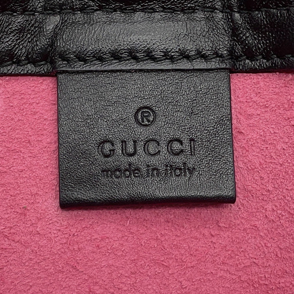 GUCCI Drawstring Backpack Pink523586 Leather