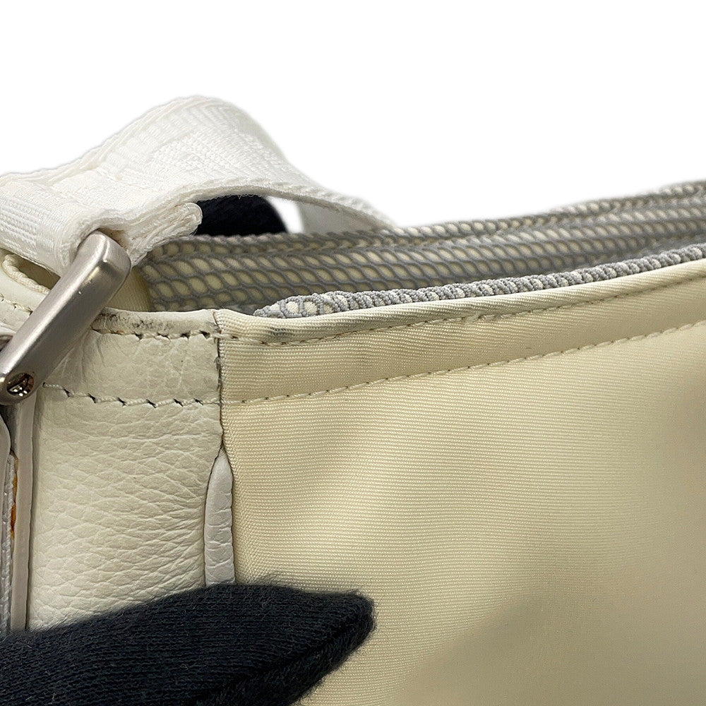 Dior Saddle Messenger Bag Sacai Collaboration Ivory1ADHO029USG Nylon Leather