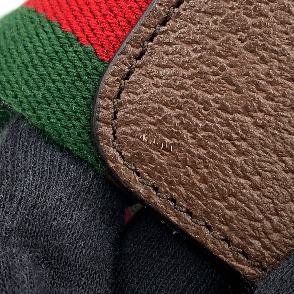 GUCCI Cherie Line Belt Adidas Collaboration Size 90/36 Red/Green/Brown702259 Canvas Leather