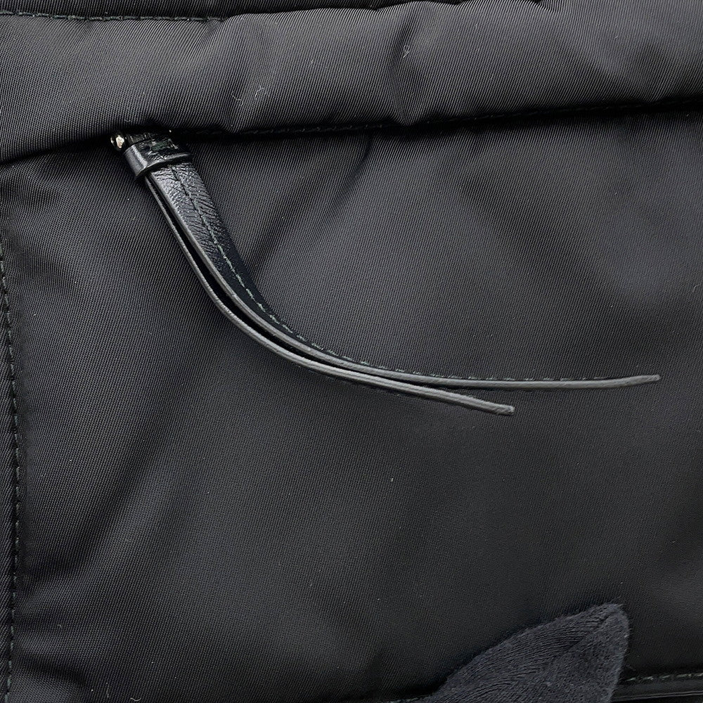 PRADA Small Padded Re-Nylon Shoulder Bag Black1BD313 Nylon Leather