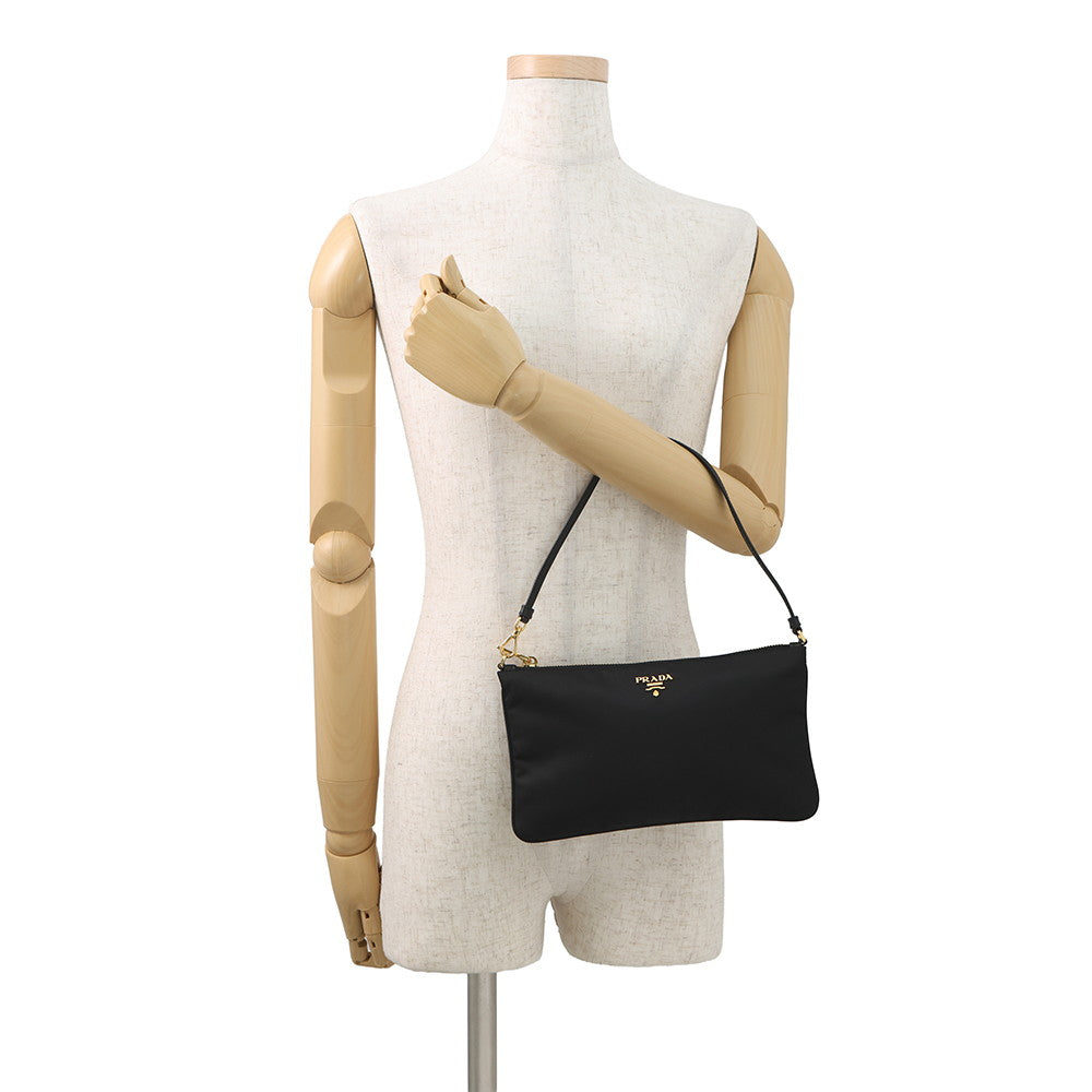 PRADA Pouch Black1NH545 Nylon Leather
