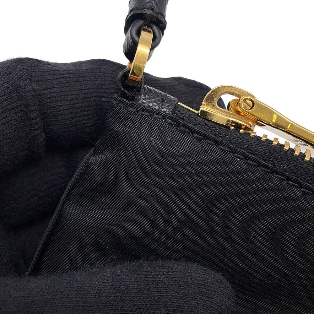 PRADA Pouch Black1NH545 Nylon Leather