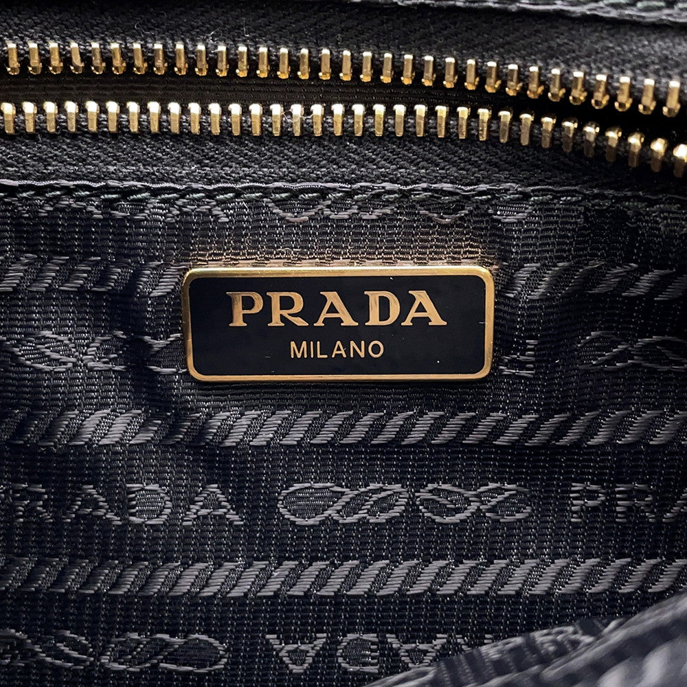 PRADA Pouch Black1NH545 Nylon Leather