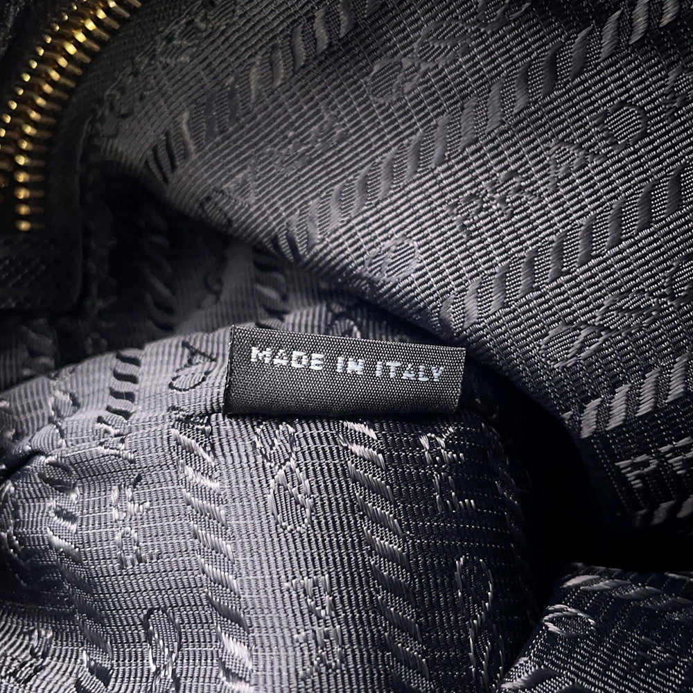 PRADA Pouch Black1NH545 Nylon Leather