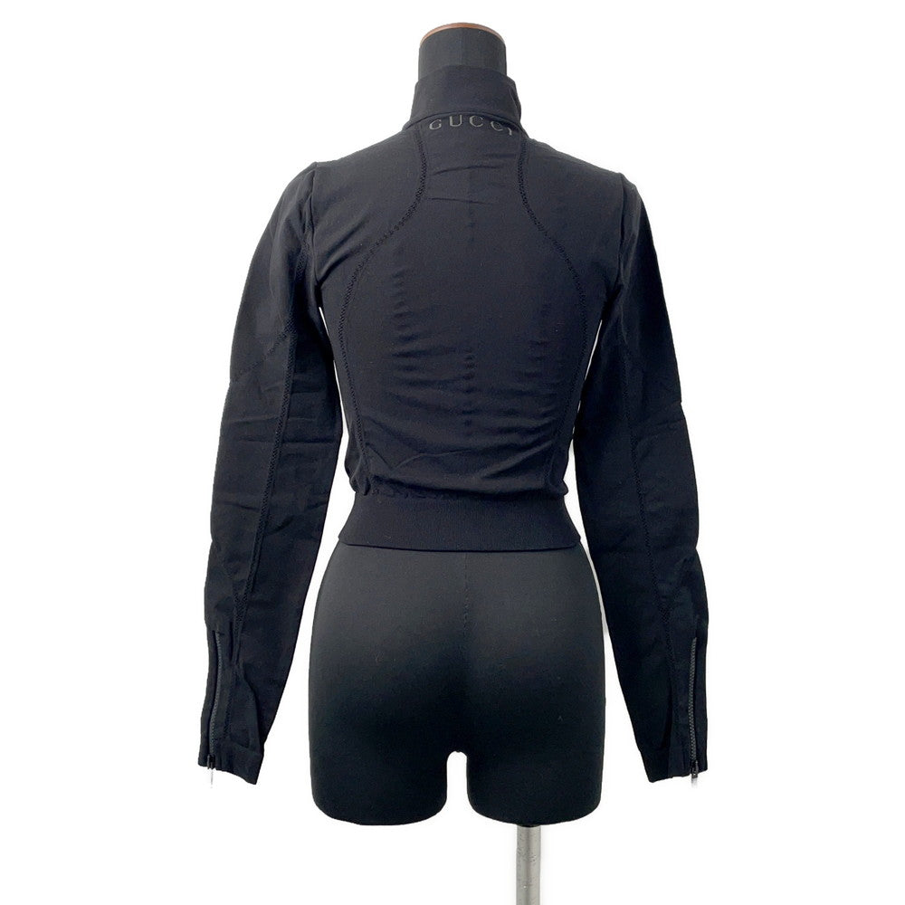 GUCCI Seamless Jersey Zip Jacket Size S Black716747 Nylon90% Polyurethane10%