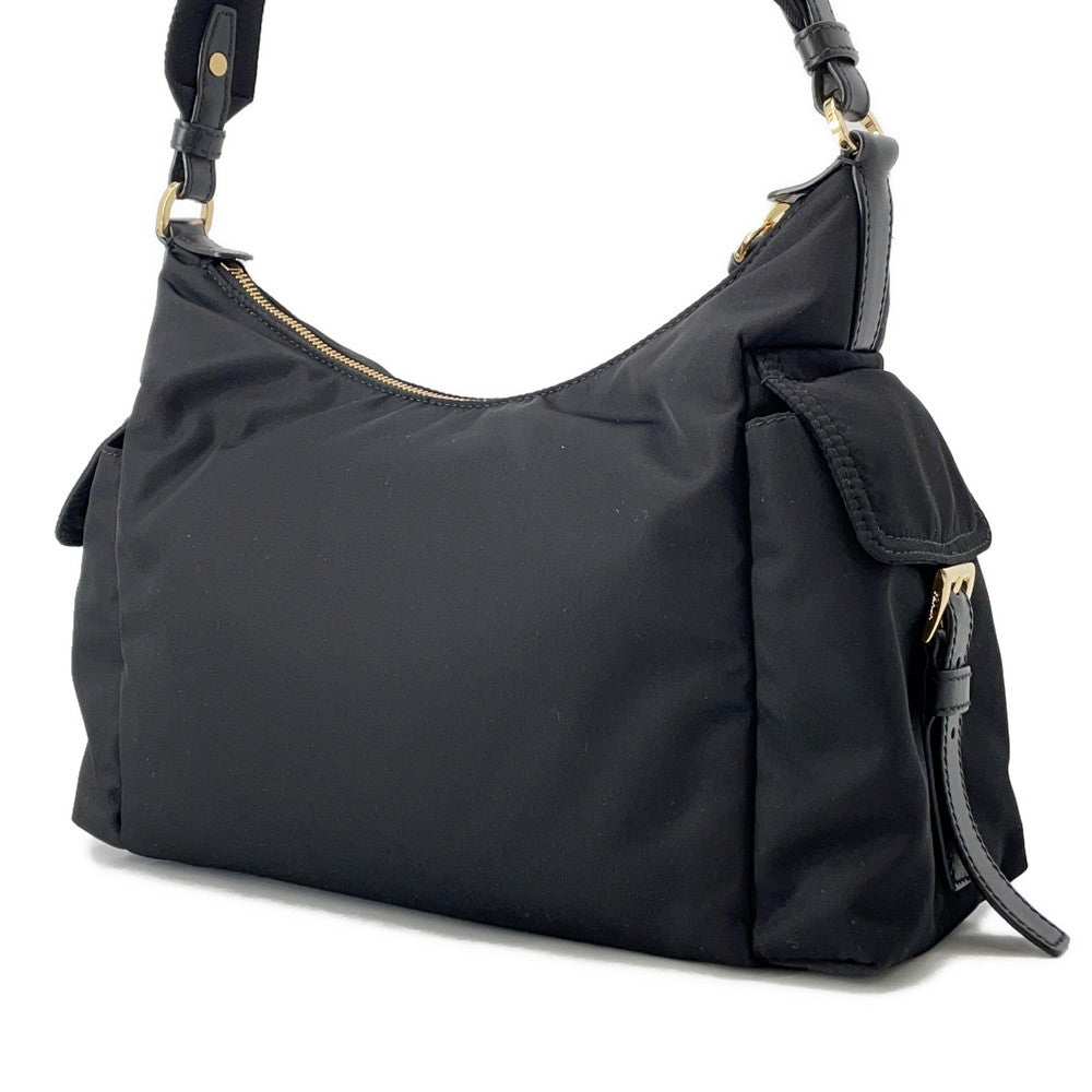 PRADA Re-Nylon Explorer Black1BC264 Nylon Leather Size Large