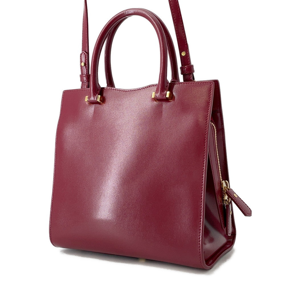 SAINT LAURENT PARIS Uptown Red561203 Leather Size Small