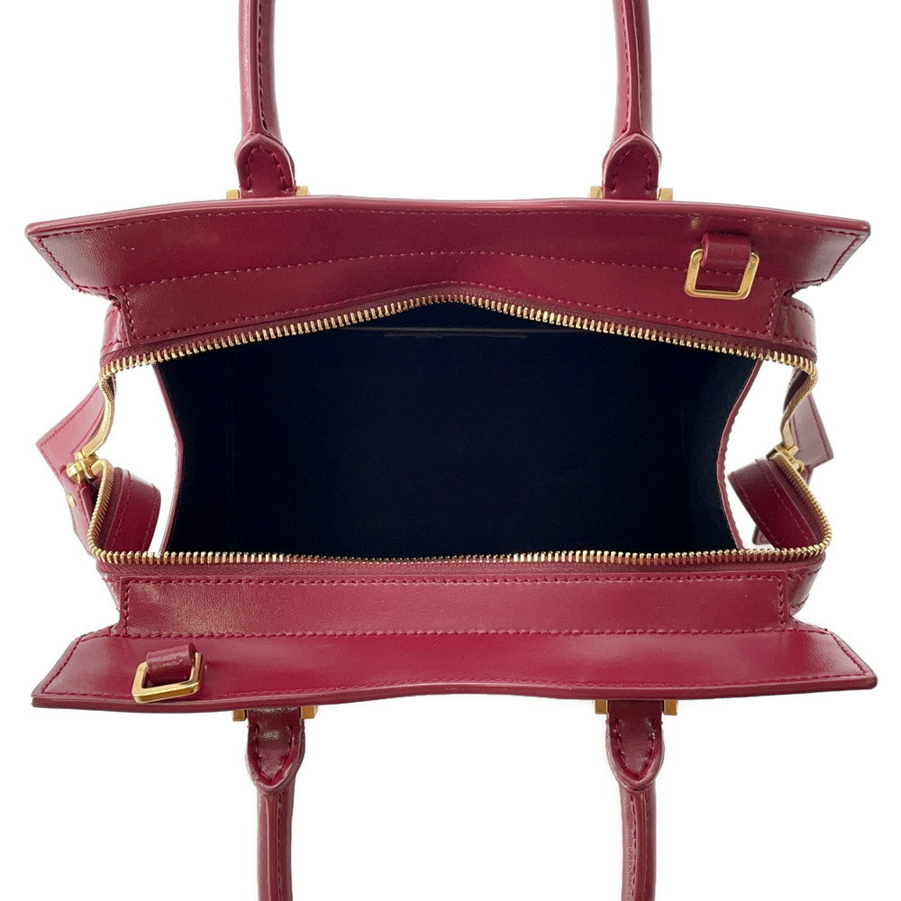 SAINT LAURENT PARIS Uptown Red561203 Leather Size Small
