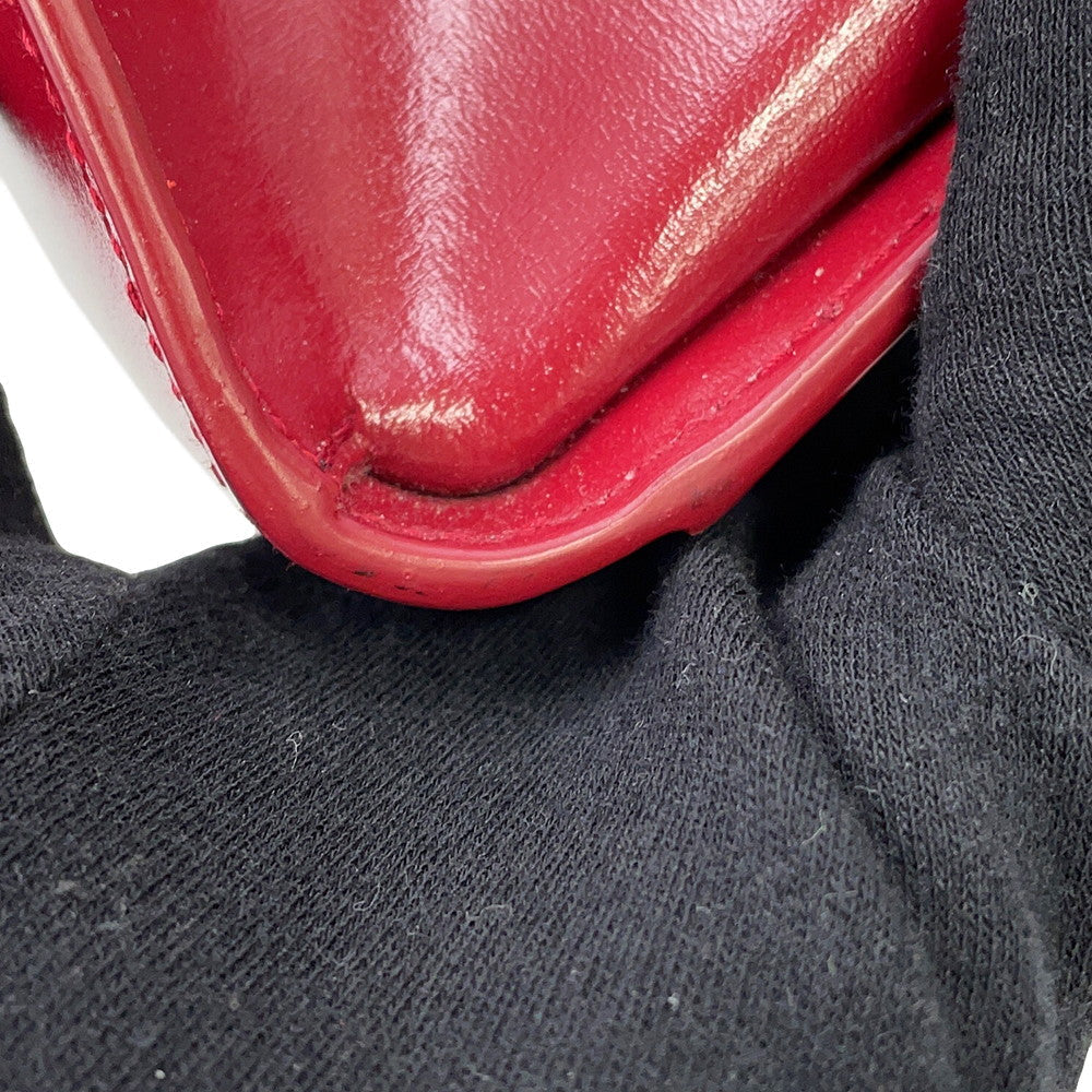 SAINT LAURENT PARIS Uptown Red561203 Leather Size Small