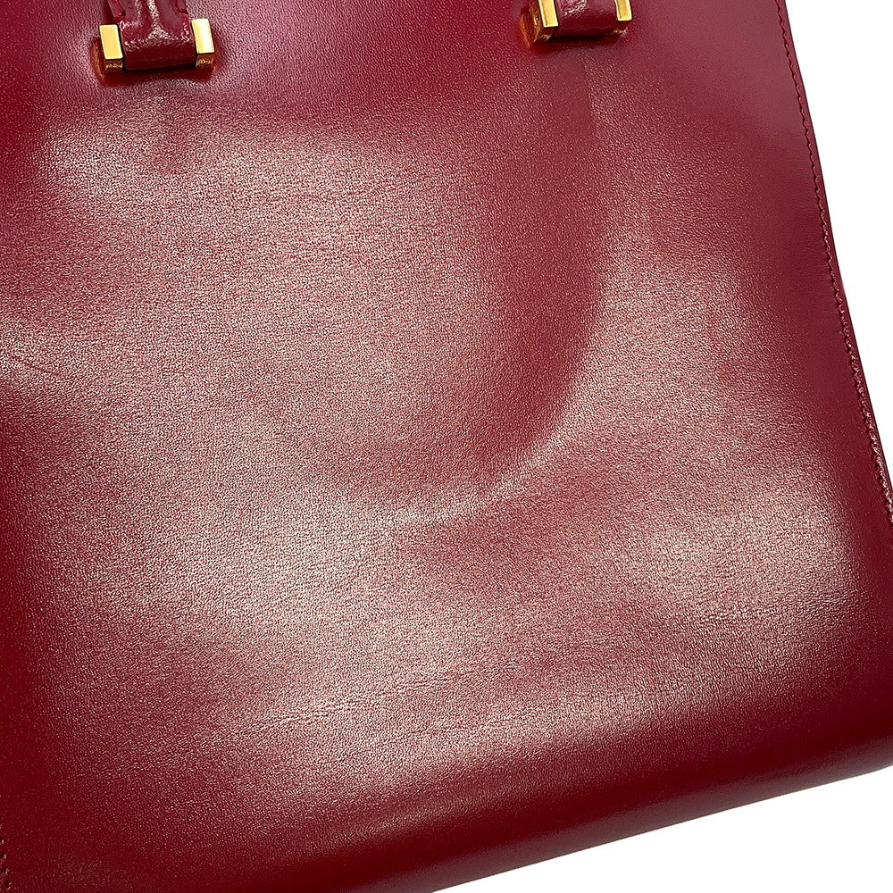 SAINT LAURENT PARIS Uptown Red561203 Leather Size Small