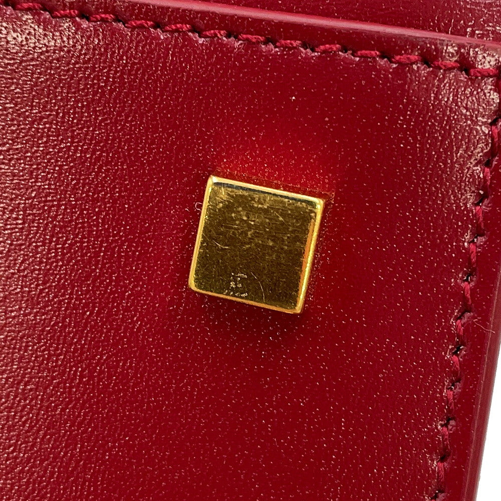 SAINT LAURENT PARIS Uptown Red561203 Leather Size Small