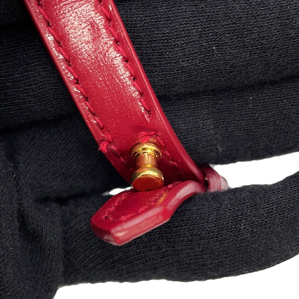 SAINT LAURENT PARIS Uptown Red561203 Leather Size Small