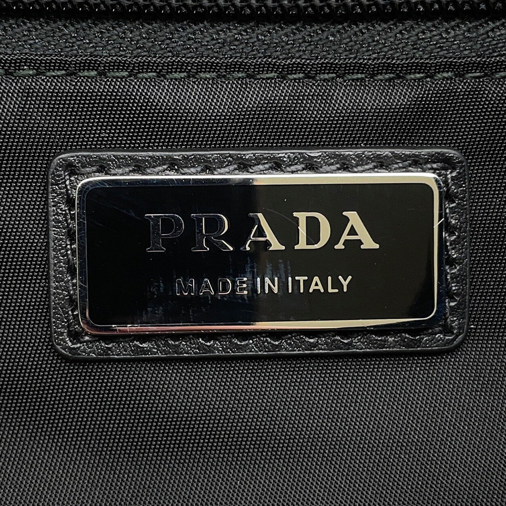 PRADA Re-Nylon xLeather Backpack Black2VZ108 Nylon Leather Size Black