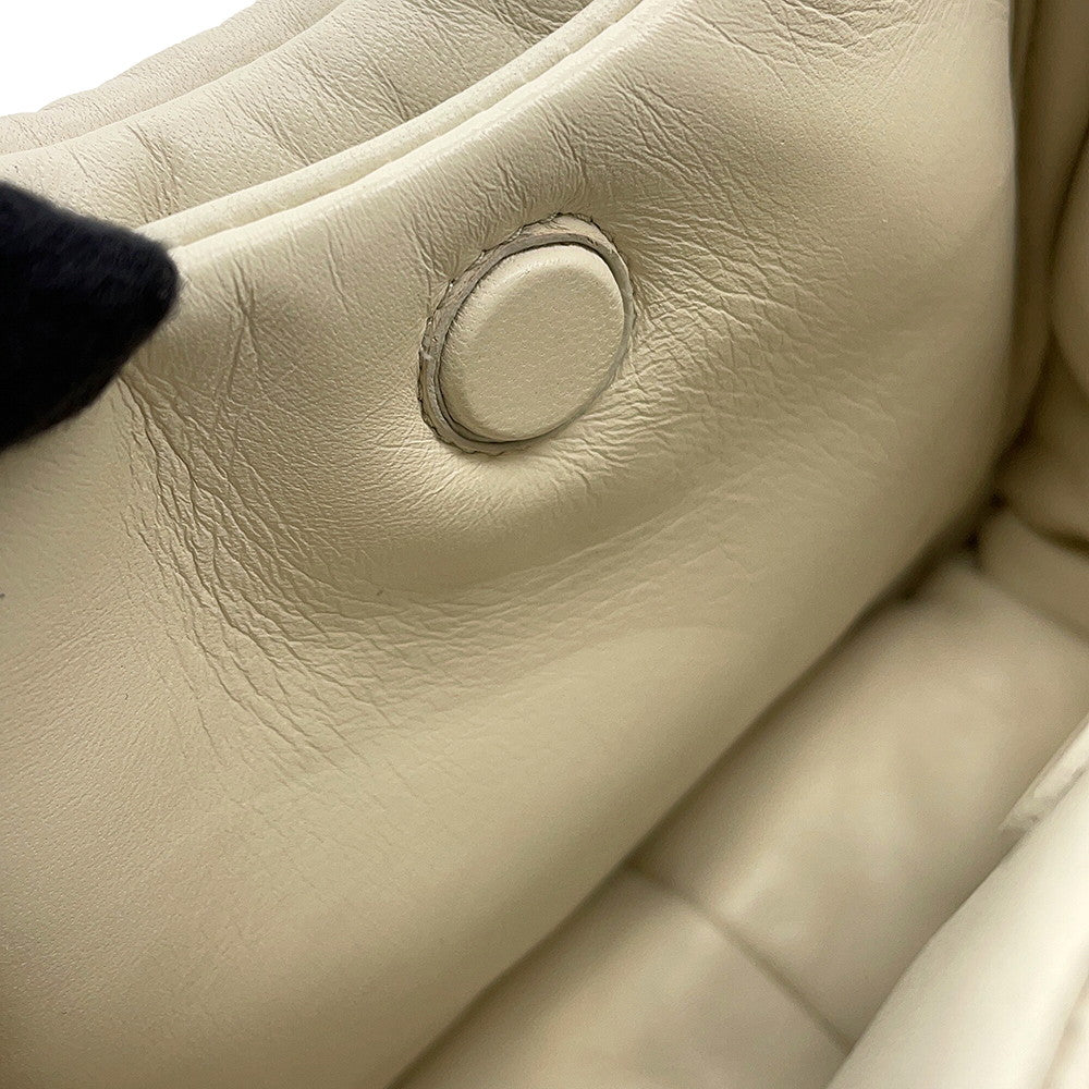 PRADA Nappa Triangle Handbag White1BA359 Soft Nappa Leather