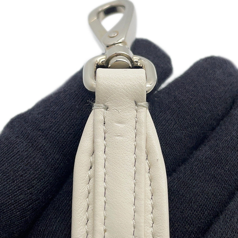 PRADA Nappa Triangle Handbag White1BA359 Soft Nappa Leather