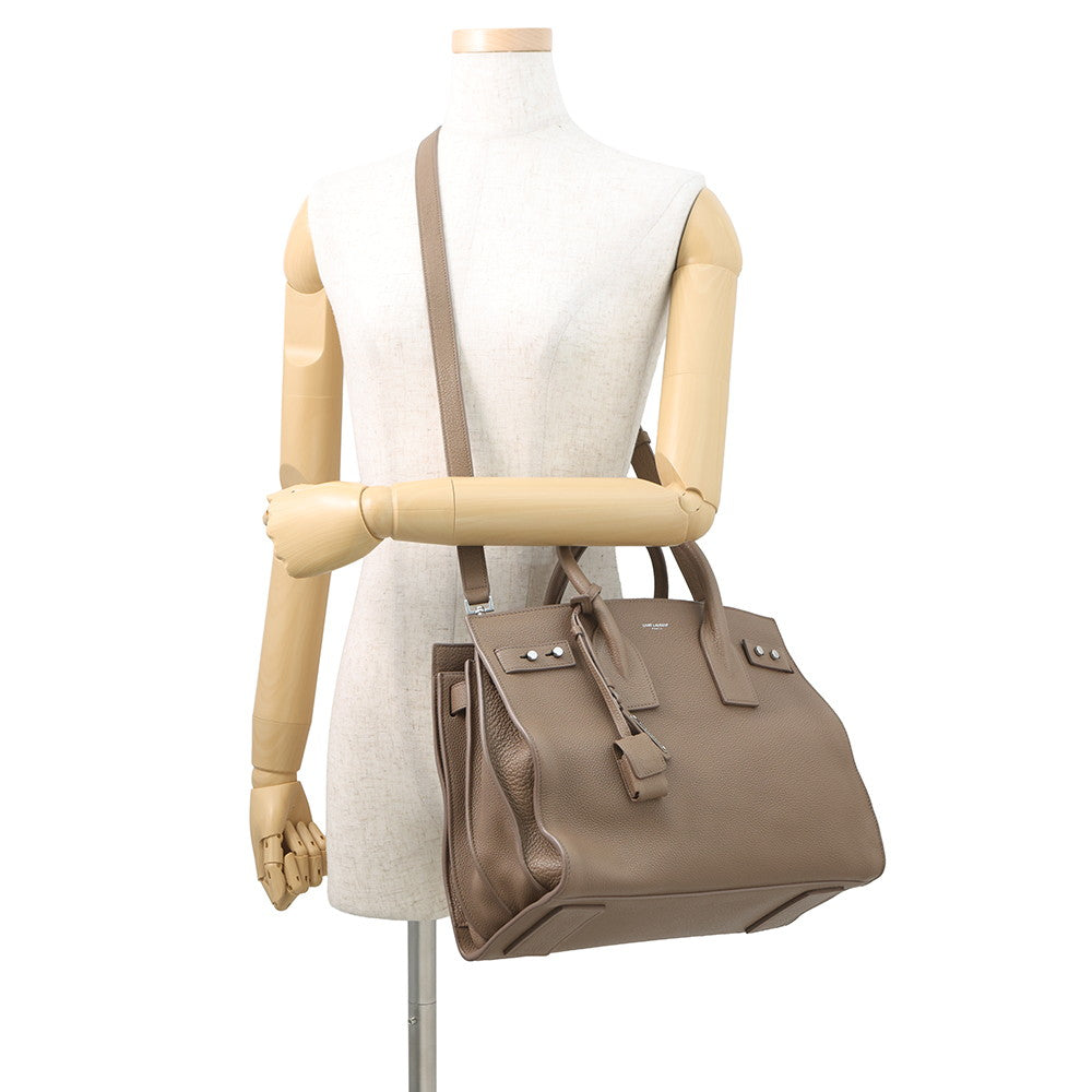 SAINT LAURENT PARIS Sac de Jules Souple Taupe Grey464960 Leather