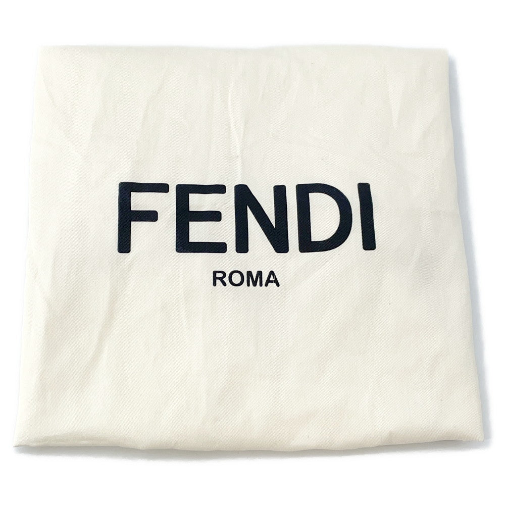 FENDI Zucca Chiodo Diagonal Backpack Brown7VZ076 Leather Size Medium