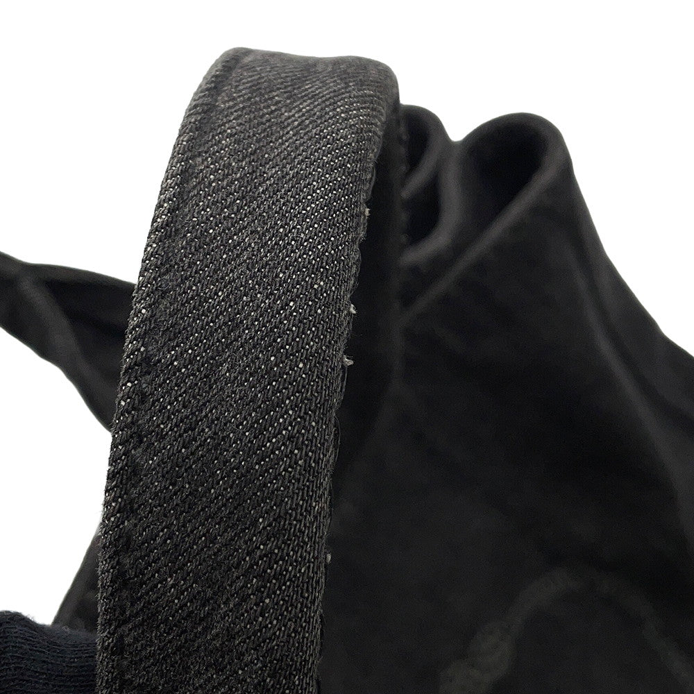 PRADA Canapa Tote Bag BlackB2642B Denim