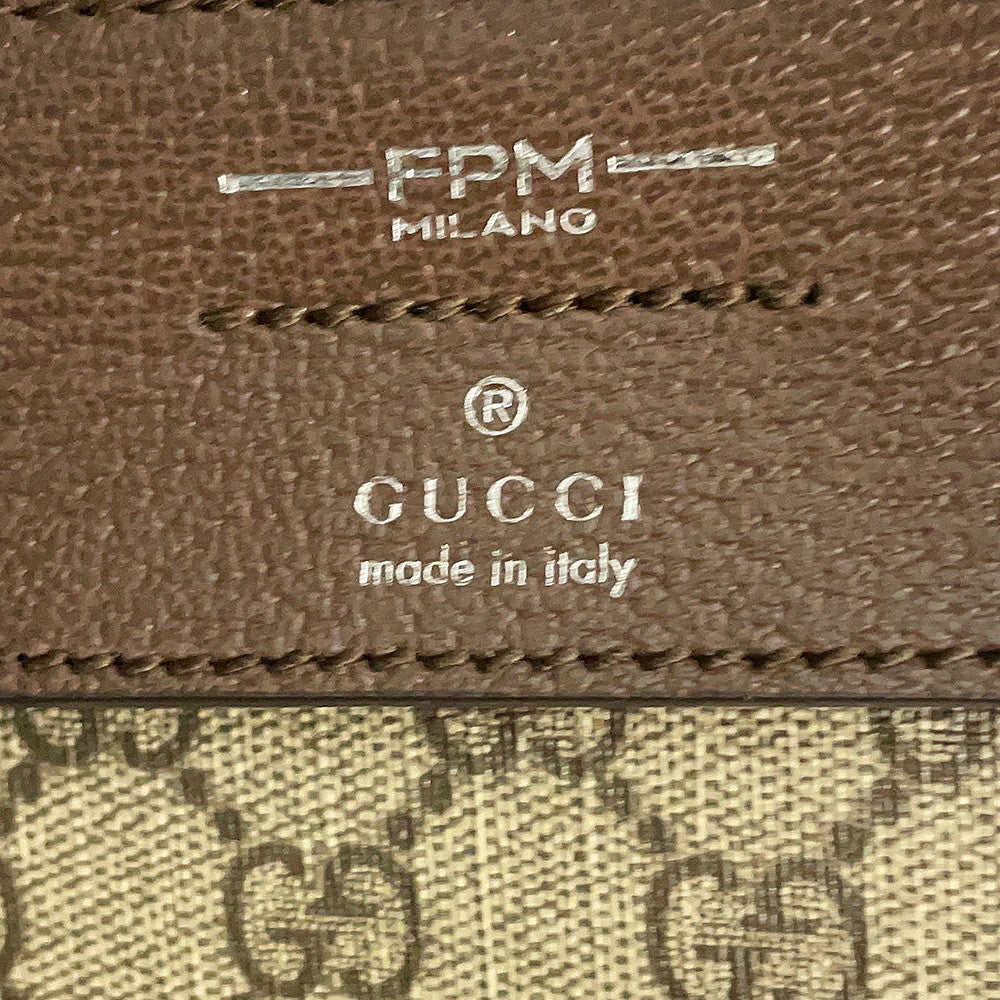 GUCCI Porter Cabin Trolley FRM Suitcase Silver743843 Aluminum GG Supreme