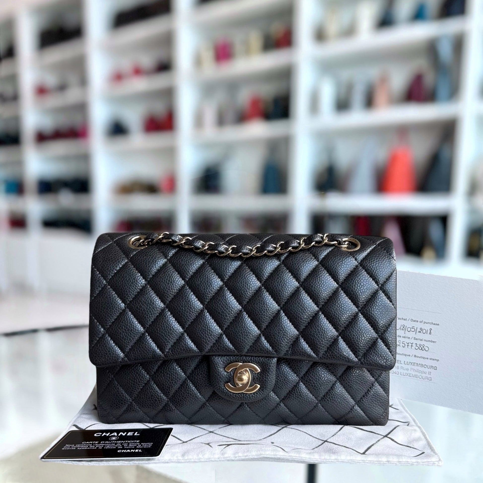 Chanel Classic Flap Medium Shoulder Bag - EworeBags