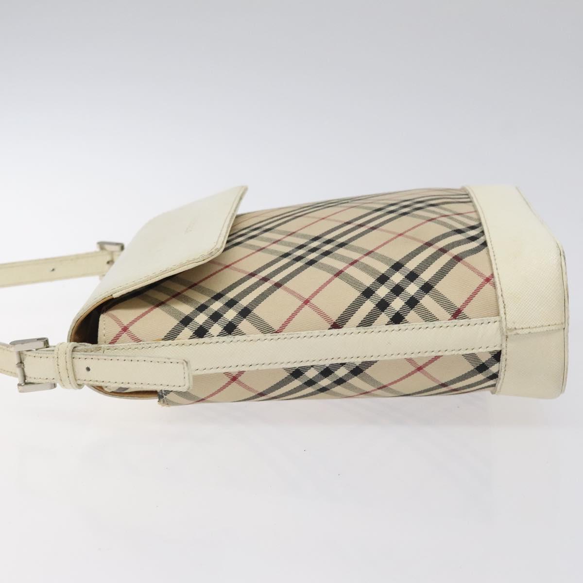 Burberry Nova Check Beige Canvas Shoulder Bag ( )