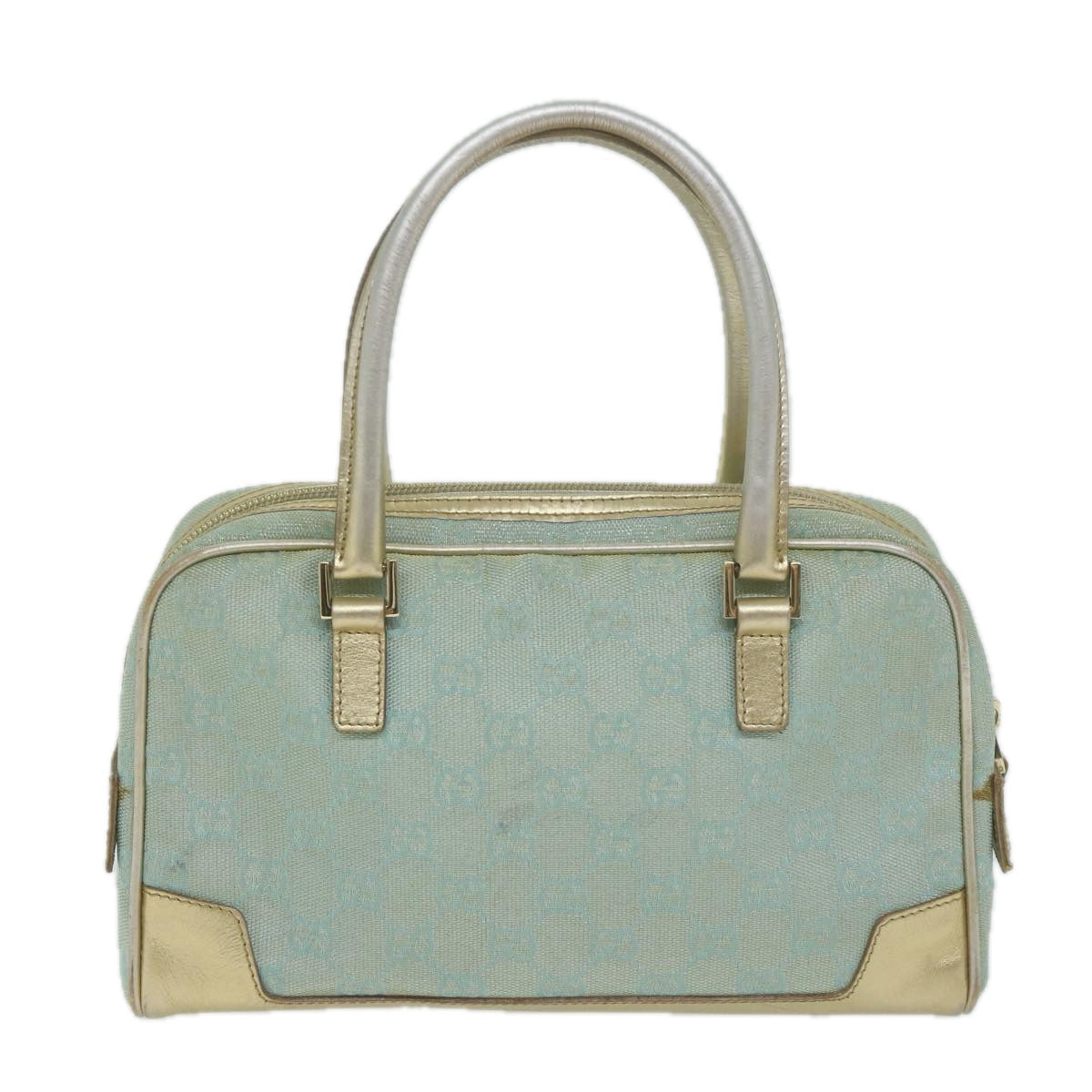 Gucci Leather Canvas Handbag