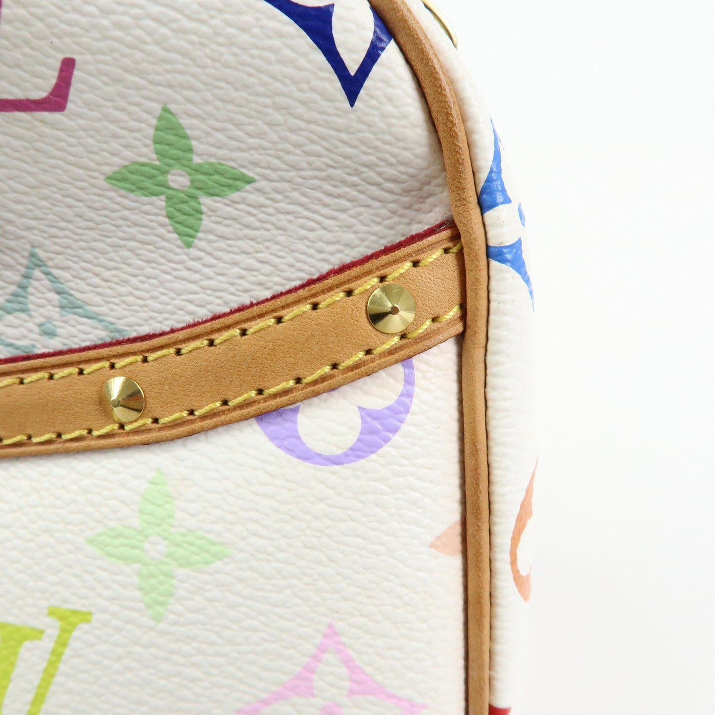 Louis Vuitton Monogram Multicolor Trouville Hand Bag Blanc M92663