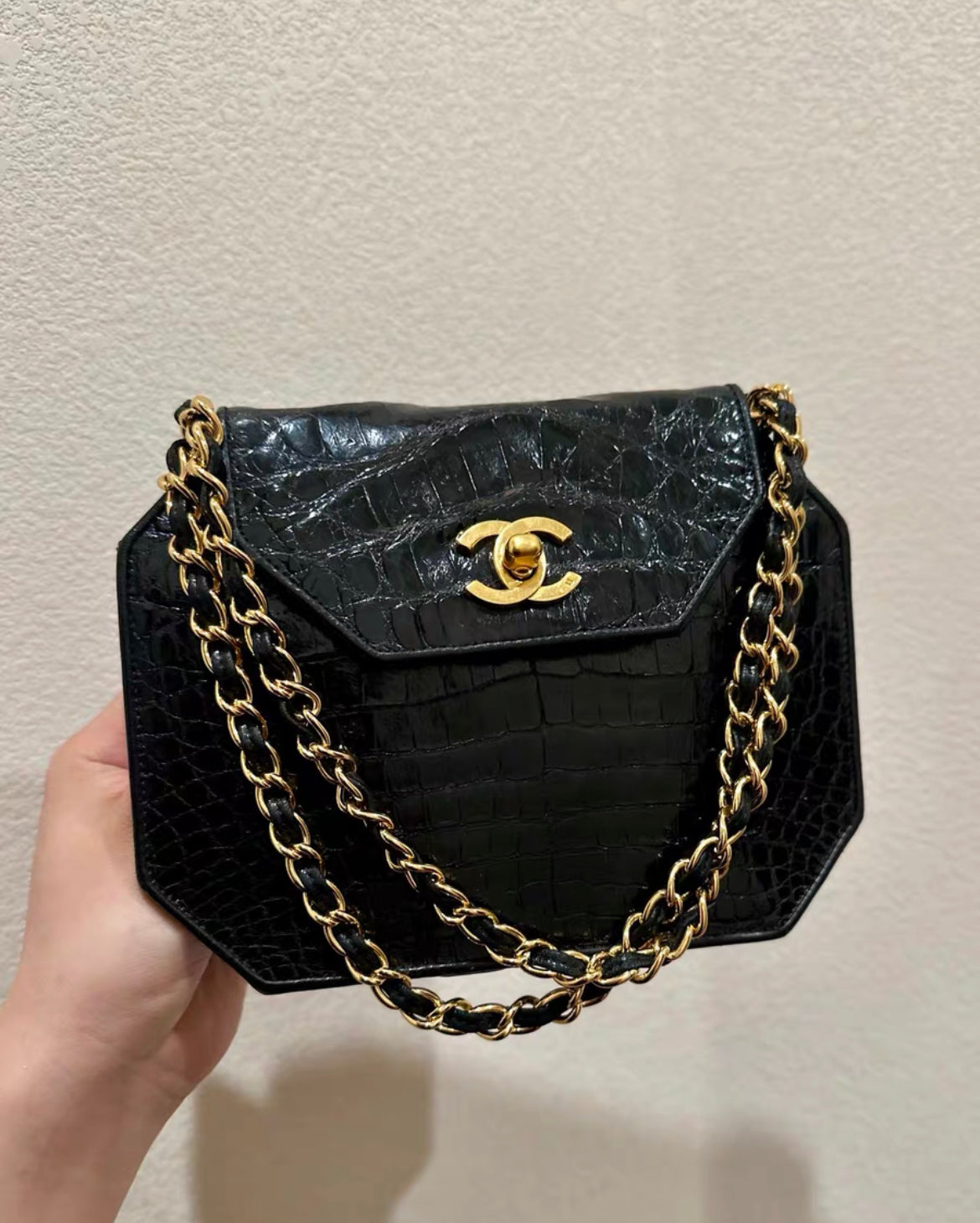 Chanel  Crocodile Flap Clutch