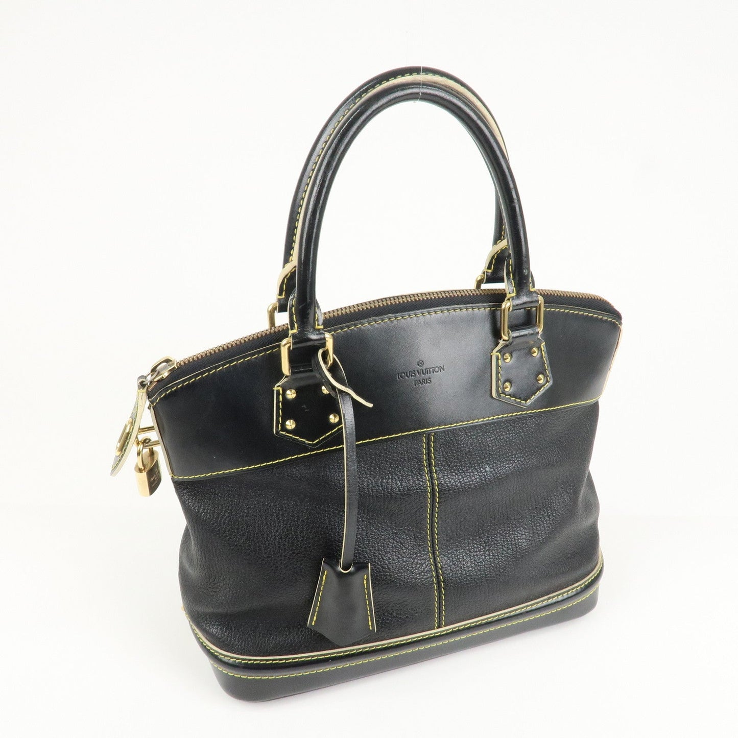 Louis Vuitton Suhali LockIt PM Hand Bag Tote Bag Black M91888