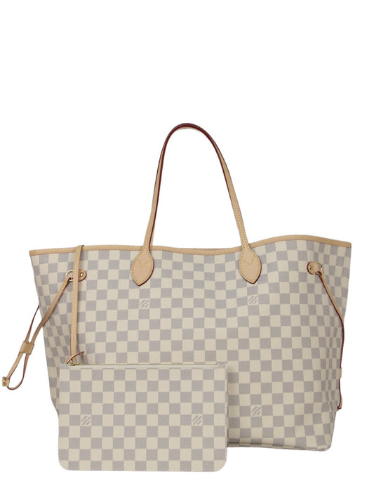 Louis Vuitton Damier Azur Neverfull GM Tote Bag