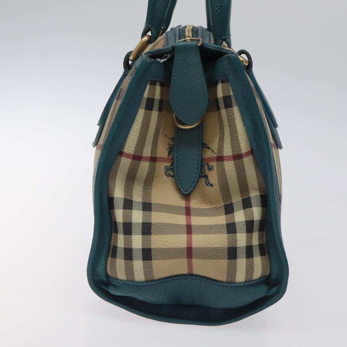 Burberry Haymarket Beige Canvas Handbag ( )