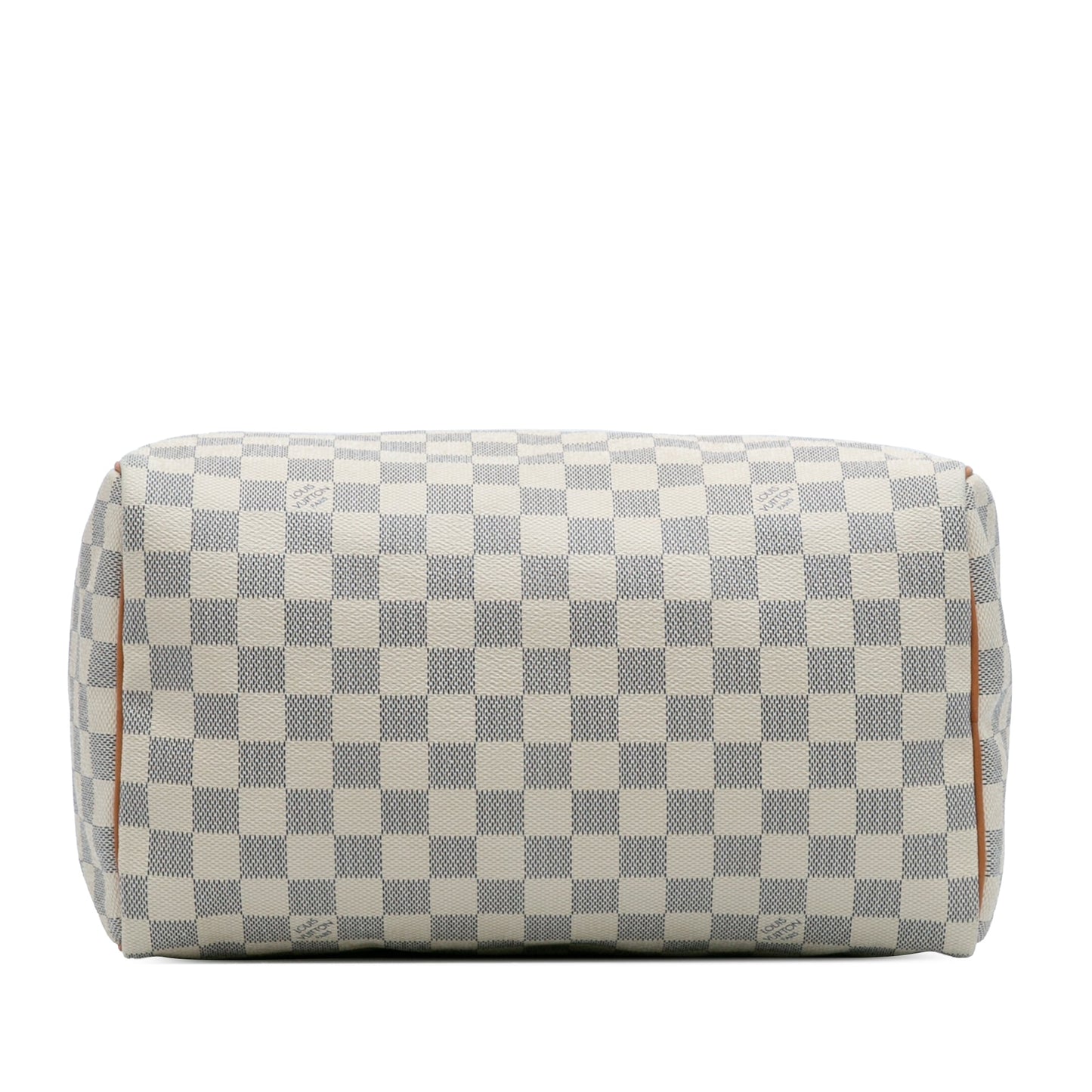 White Louis Vuitton Damier Azur Speedy 30 Boston Bag