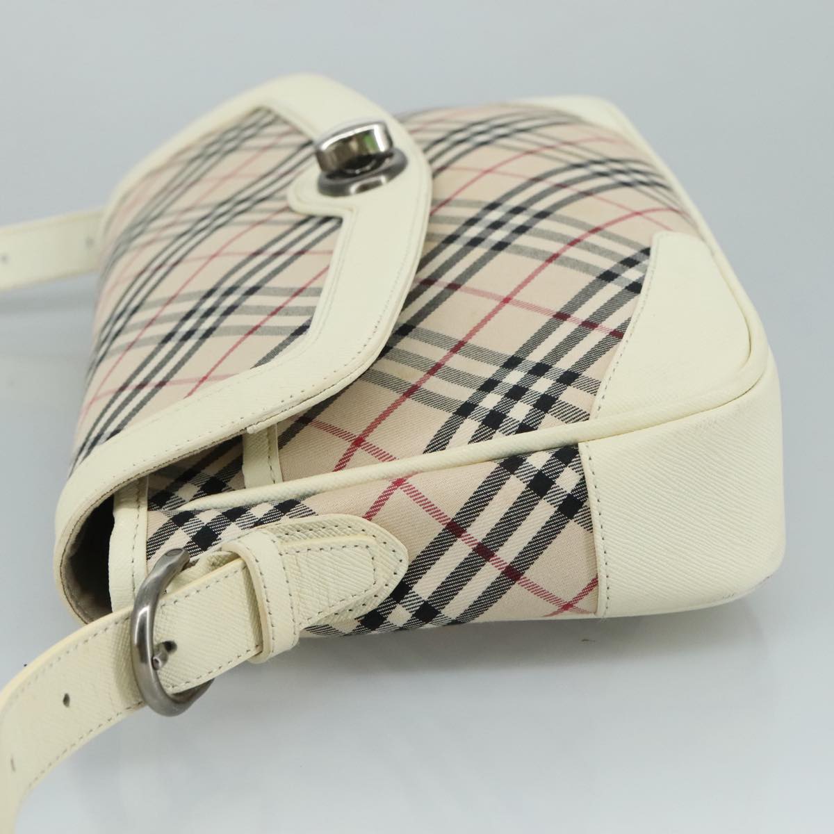 Burberry Nova Check Beige Canvas Shoulder Bag ( )