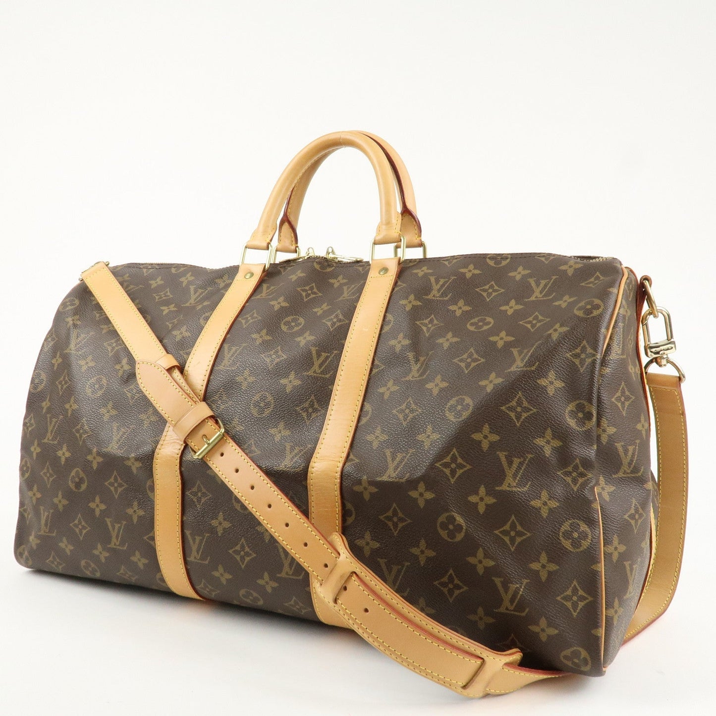 Louis Vuitton Monogram Keep All 50 Boston Bag Brown M41416