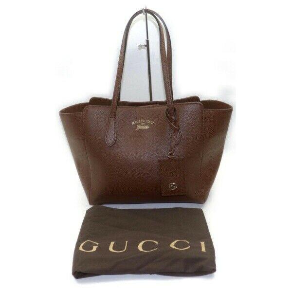Gucci Brown Leather Tote Style 2