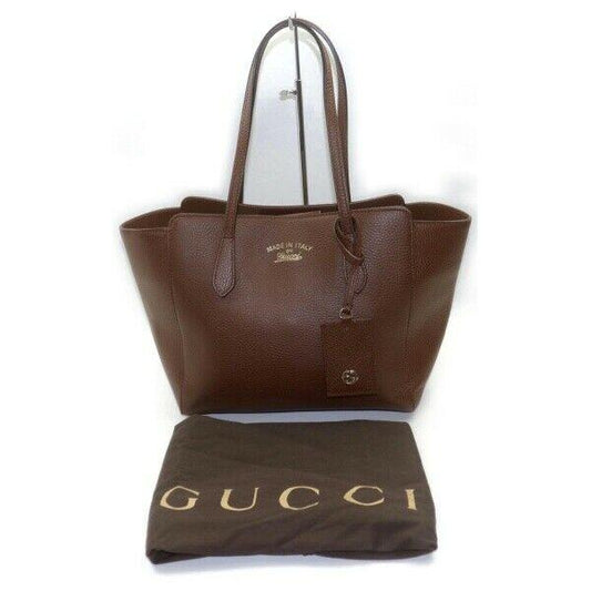 Gucci Brown Leather Tote Style 2